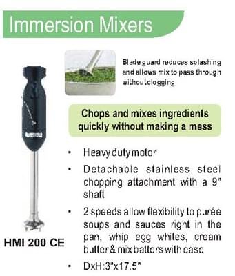 Immersion Mixer Hamilton Beach Hmi 200 Ce
