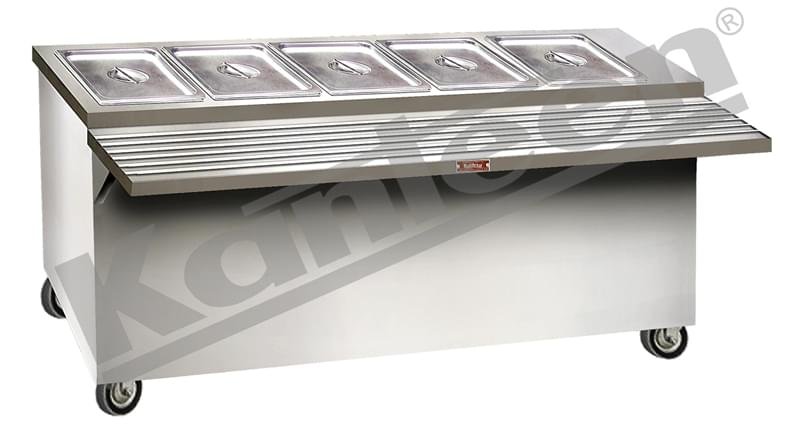 Bain marie 5 cont covered with ts