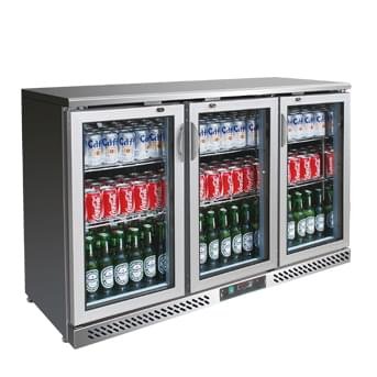 3 Door SS Back Bar Elanpro EBB 3D SS