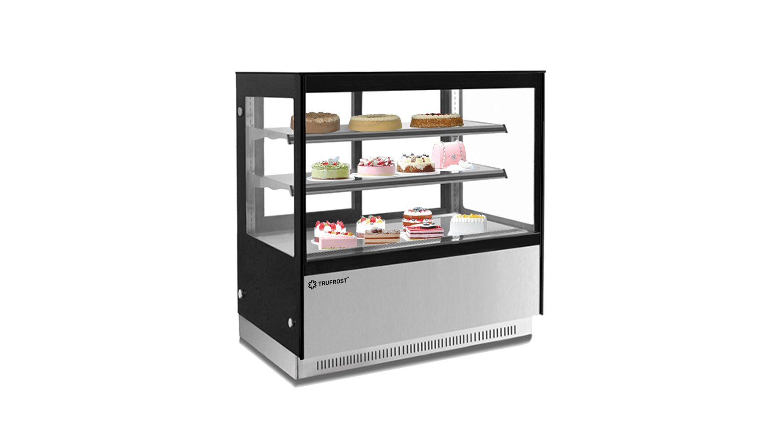 Flat Glass Cake Showcase 900 mm Length CSF 33 and CSF 34 (Trufrost)