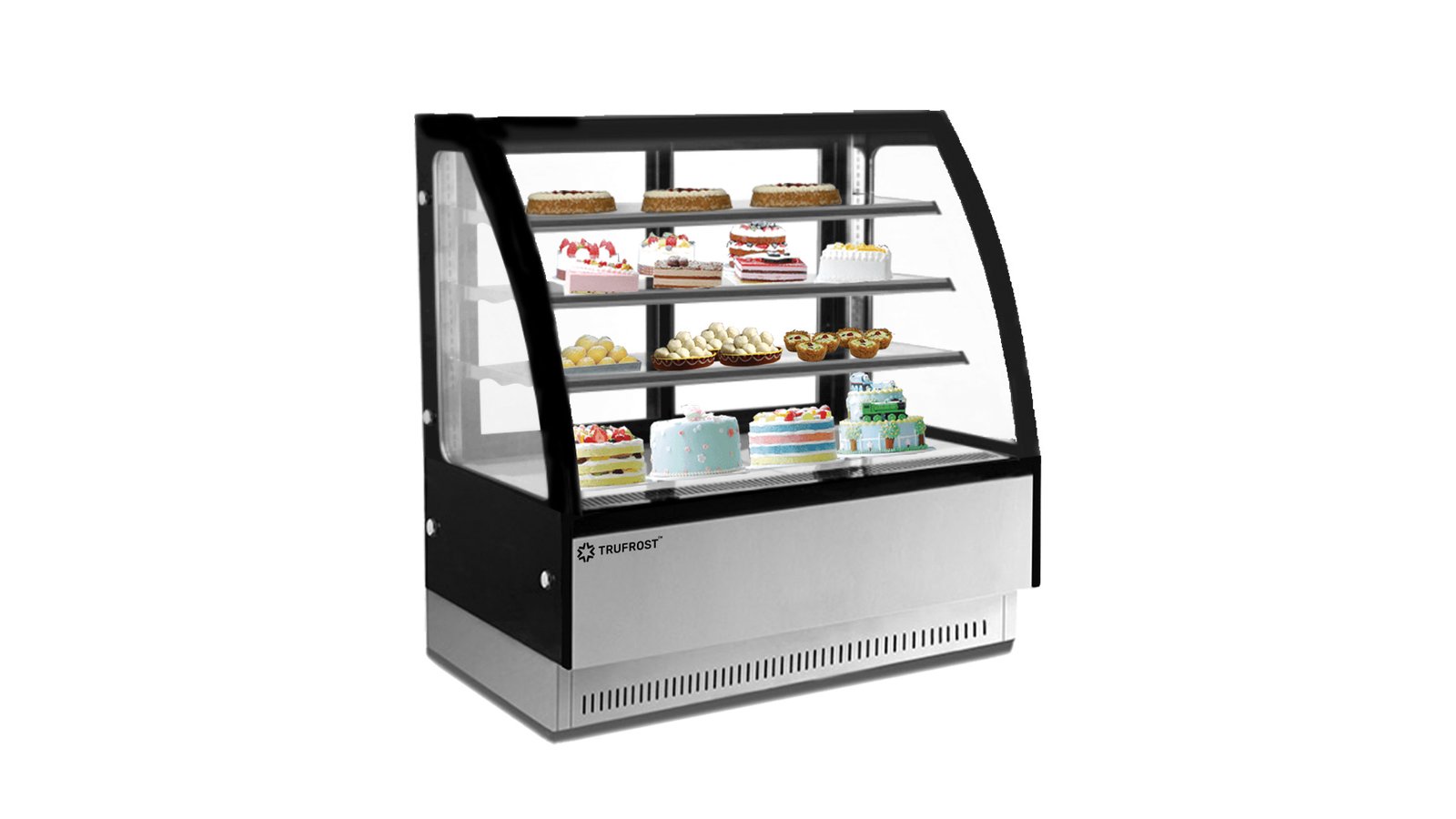 Curved Glass Cake Showcase 1200 mm Length CS 43 and CS 44 Trufrost